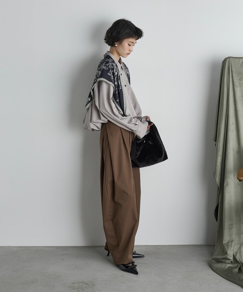 moana  unminou♥新品未使用 ストライプバルーンブラウス 大きいサイズ 肩出しストライプブラウス marun 通販【ニッセン】