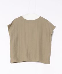 Q | レーヨンスラブネックベルトブラウス(シャツ/ブラウス)