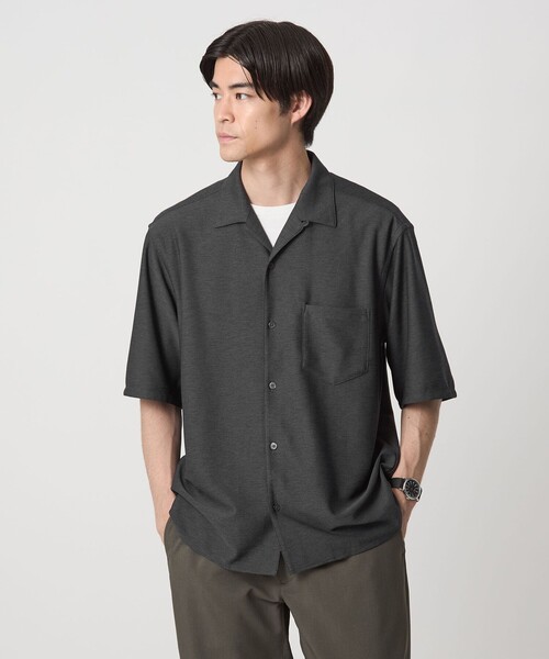 セール】ドライ ジャージ ジャストルーズ オープンカラー シャツ