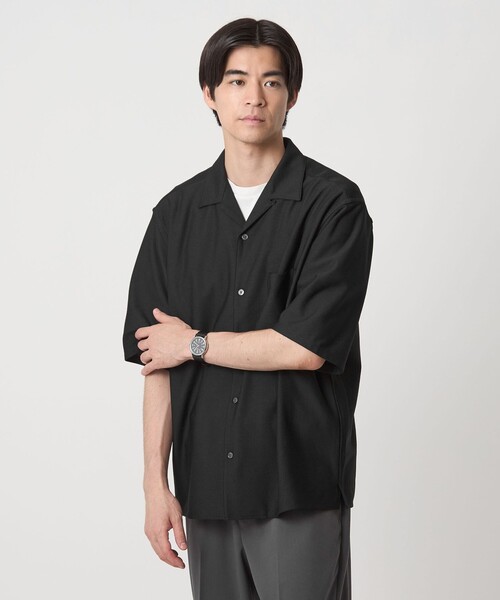 セール】ドライ ジャージ ジャストルーズ オープンカラー シャツ