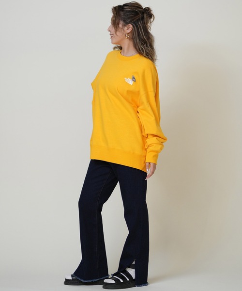 THE NORTH FACE(ザノースフェイス)の「THE NORTH FACE/ザ・ノース・フェイス ZOO PICKER CREW スウェット トレーナー NT12536(スウェット・レディース・イエロー/ダークグレー/オリーブ・S/M)」の18枚目の写真