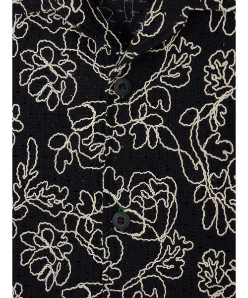 ELCHELE(エルチェレ)の「CORD EMBROIDERY OPEN COLLAR SHIRT(シャツ/ブラウス・レディース・ブラック/ホワイト・FREE)」の12枚目の写真