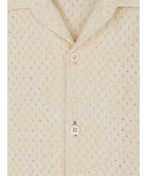 ELCHELE(エルチェレ)の「CORD EMBROIDERY OPEN COLLAR SHIRT(シャツ/ブラウス・レディース・ブラック/ホワイト・FREE)」の14枚目の写真