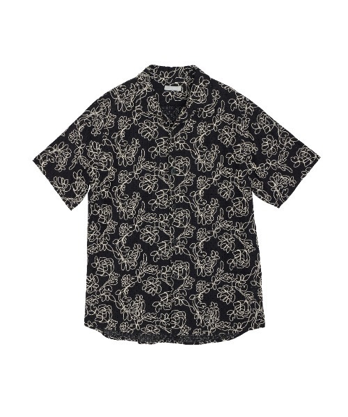 ELCHELE(エルチェレ)の「CORD EMBROIDERY OPEN COLLAR SHIRT(シャツ/ブラウス・レディース・ブラック/ホワイト・FREE)」の10枚目の写真