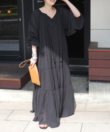 Deuxieme Classe ワンピース 黒 0204125E0105 Deuxieme Classe（ドゥーズィエムクラス）｜ワンピース一覧 - WEAR
