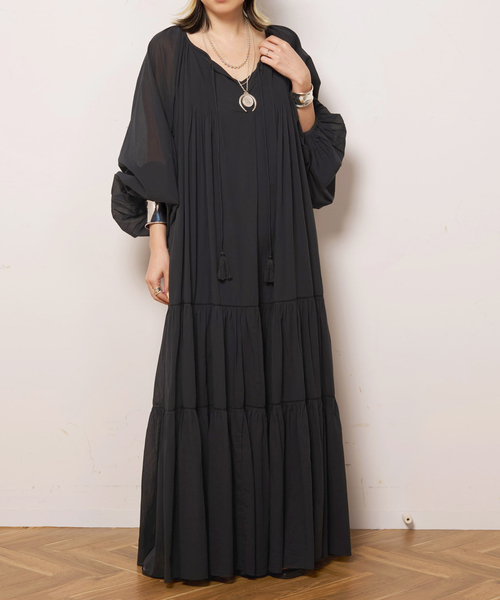 EVERYDAY I LIKE.(エヴリディアイライク)の「*Modern Ethnic Dress(ワンピース・レディース・ブラック・36/38)」の4枚目の写真