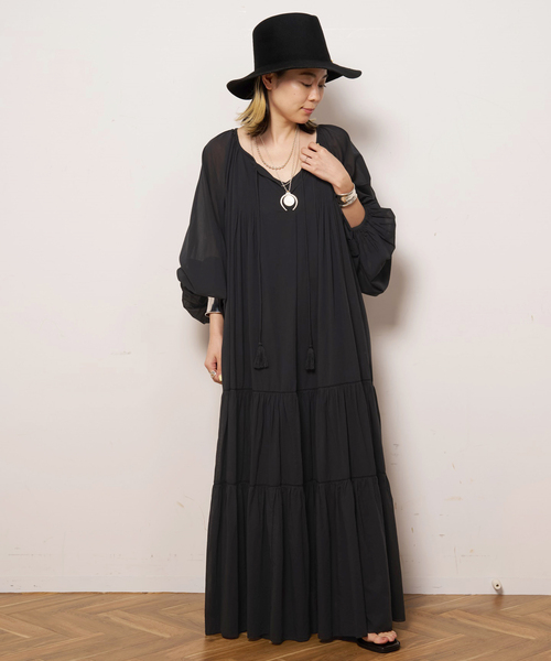 EVERYDAY I LIKE.(エヴリディアイライク)の「*Modern Ethnic Dress(ワンピース・レディース・ブラック・36/38)」の5枚目の写真
