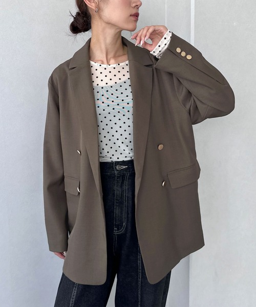 NOGLE/ノグル】金ボタンダブルジャケット（テーラードジャケット