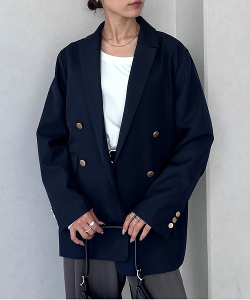 NOGLE/ノグル】金ボタンダブルジャケット（テーラードジャケット