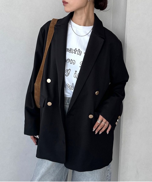 NOGLE/ノグル】金ボタンダブルジャケット（テーラードジャケット