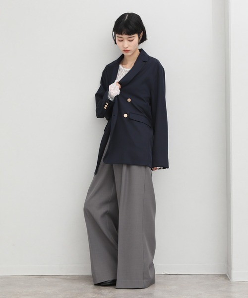 NOGLE（ノグル）の「【NOGLE/ノグル】金ボタンダブルジャケット（テーラードジャケット・レディース・ブラック/ブラウン/ネイビー・FREE）」の11枚目の写真