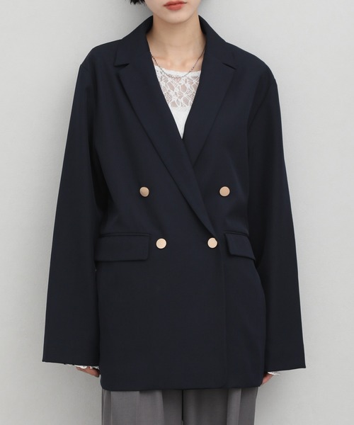 NOGLE/ノグル】金ボタンダブルジャケット（テーラードジャケット