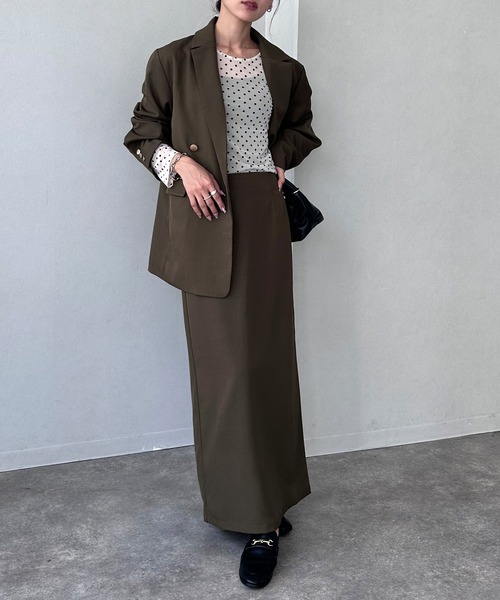 NOGLE（ノグル）の「【NOGLE/ノグル】金ボタンダブルジャケット（テーラードジャケット・レディース・ブラック/ブラウン/ネイビー・FREE）」の20枚目の写真