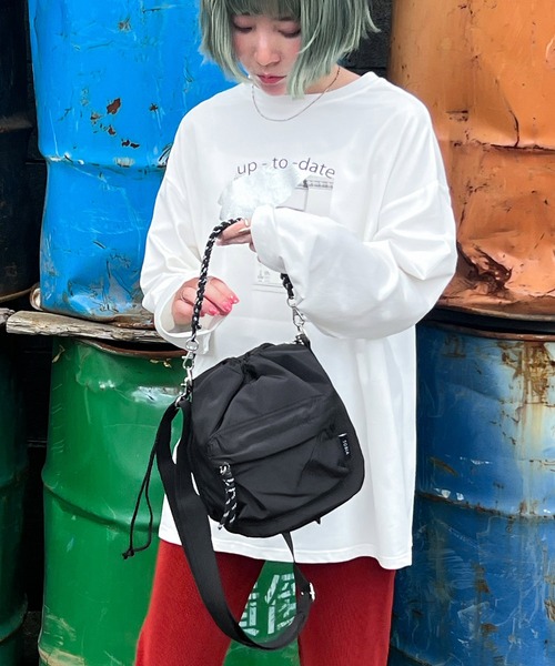 2way ハンドメイドコード巾着バッグ（ショルダーバッグ）｜Fashion