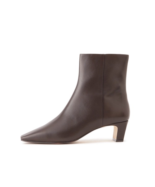 ROPE'（ロペ）の「イタリアンレザーショートブーツ（ブーツ・レディース・ダークブラウン/ブラック・36/36.5/37/37.5）」の3枚目の写真