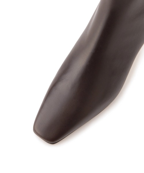 ROPE'（ロペ）の「イタリアンレザーショートブーツ（ブーツ・レディース・ダークブラウン/ブラック・36/36.5/37/37.5）」の5枚目の写真