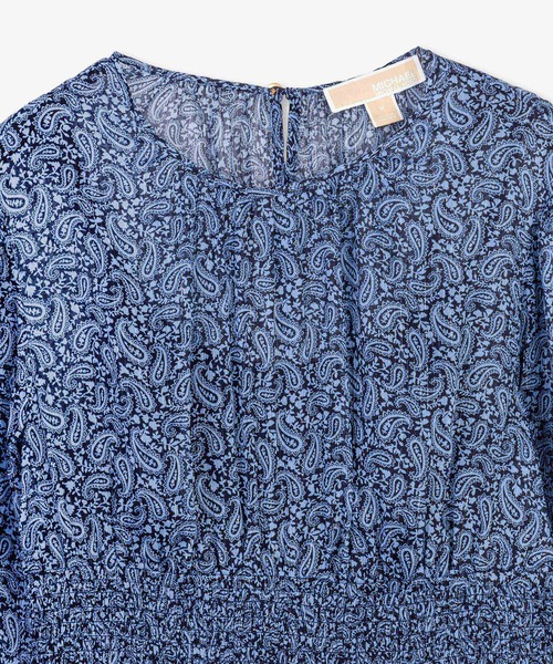 MICHAEL KORS(マイケルコース)の「ロングスリーブ スモック マキシドレス(ドレス・レディース・ブルー系・S/XS/XXS)」の3枚目の写真