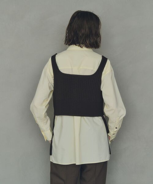 YECCA VECCA(イェッカヴェッカ)の「ロングシャツ(シャツ/ブラウス・レディース・オフホワイト/イエロー/ネイビー/ブルー・FREE)」の7枚目の写真