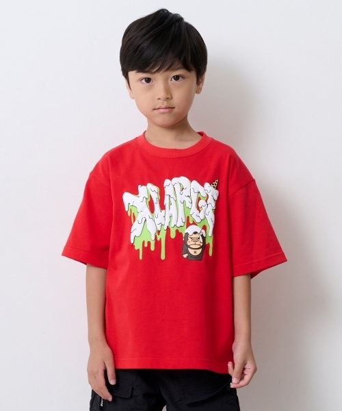 ゴリラページ セール】【吸水速乾】ファニーゴリラ&アイスクリーム半袖Tシャツ（T