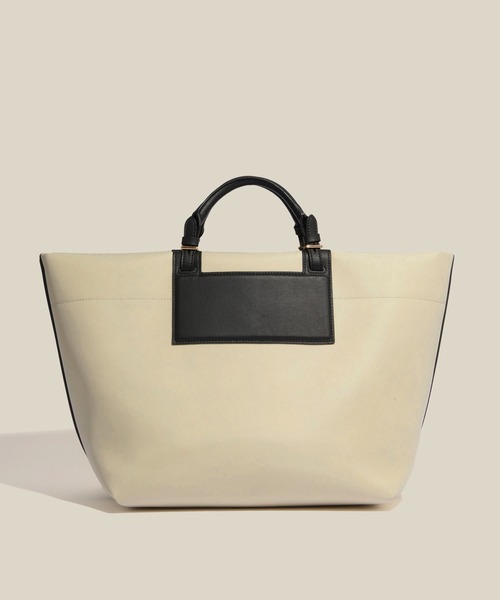 E'POR(エポール)の「【E'POR】【A4/PC対応・撥水加工・軽量】BOAT BAG Large(トートバッグ・レディース・ブラック/キナリ・FREE)」の15枚目の写真