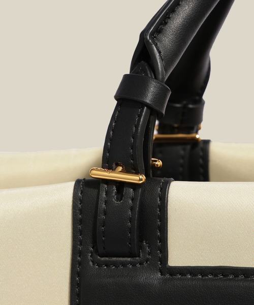 E'POR(エポール)の「【E'POR】【A4/PC対応・撥水加工・軽量】BOAT BAG Large(トートバッグ・レディース・ブラック/キナリ・FREE)」の19枚目の写真