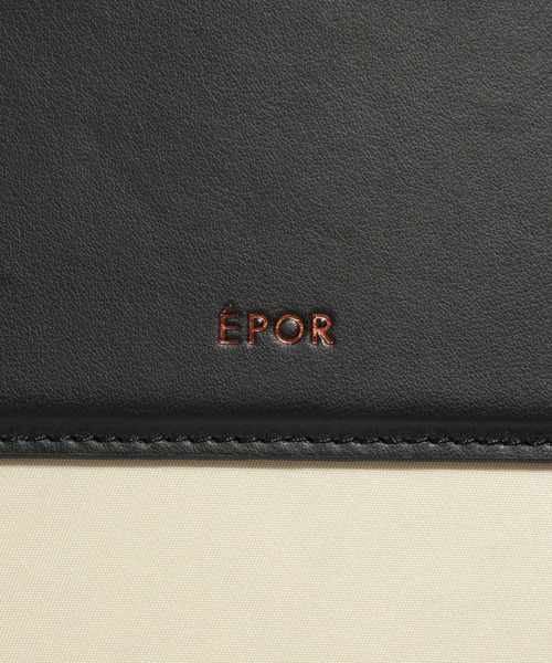 E'POR(エポール)の「【E'POR】【A4/PC対応・撥水加工・軽量】BOAT BAG Large(トートバッグ・レディース・ブラック/キナリ・FREE)」の4枚目の写真