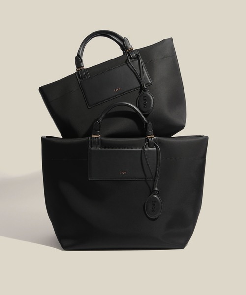 E'POR(エポール)の「【E'POR】【A4/PC対応・撥水加工・軽量】BOAT BAG Large(トートバッグ・レディース・ブラック/キナリ・FREE)」の9枚目の写真