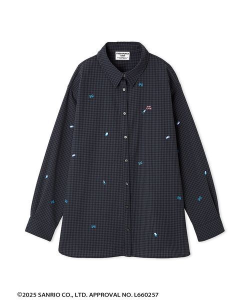 FURFUR（ファーファー）の「FRESH PUNCH 刺繍シャツ（シャツ/ブラウス・レディース・ピンク/ホワイト/ブラック・F）」の3枚目の写真