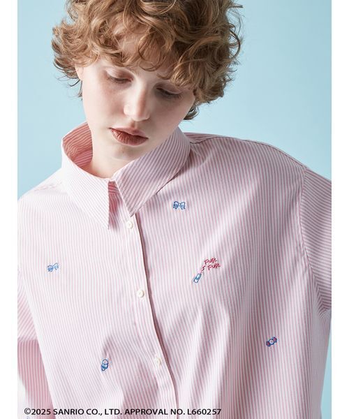 FURFUR（ファーファー）の「FRESH PUNCH 刺繍シャツ（シャツ/ブラウス・レディース・ピンク/ホワイト/ブラック・F）」の8枚目の写真