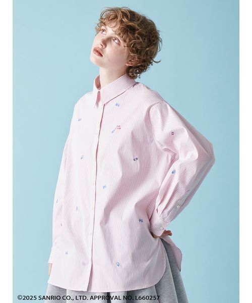 FURFUR（ファーファー）の「FRESH PUNCH 刺繍シャツ（シャツ/ブラウス・レディース・ピンク/ホワイト/ブラック・F）」の9枚目の写真