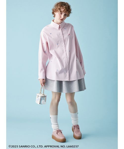 FURFUR（ファーファー）の「FRESH PUNCH 刺繍シャツ（シャツ/ブラウス・レディース・ピンク/ホワイト/ブラック・F）」の11枚目の写真