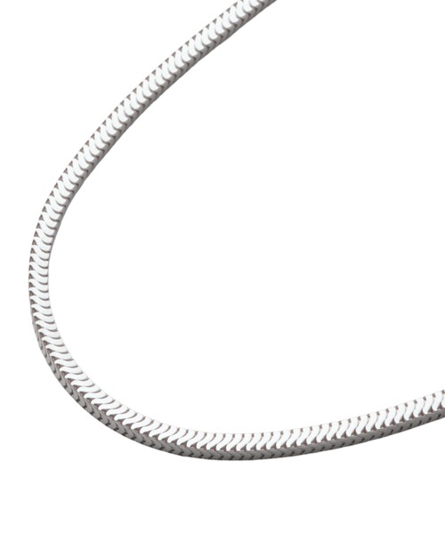 YArKA（ヤーカ）の「【YArKA/ヤーカ】quadrangular prism snake chain choker [qrhhu40] / 3D 四角スネークチェーンネックレス 40cm（ネックレス・レディース・シルバー・FREE）」の3枚目の写真