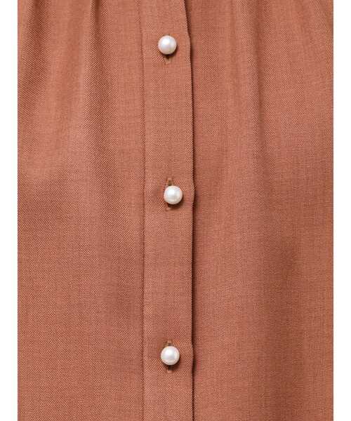 TONAL(トーナル)の「マルチセットパール釦シャツ(シャツ/ブラウス・レディース・ピンク/ブラウン/ダークオレンジ/ネイビー/ベージュ・MEDIUM)」の14枚目の写真