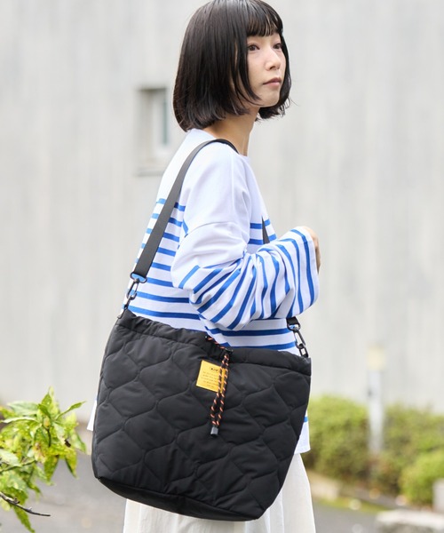 希少 CABaN 定価11万 パデッドトートバッグ 2WAY ブラック カバン 希少