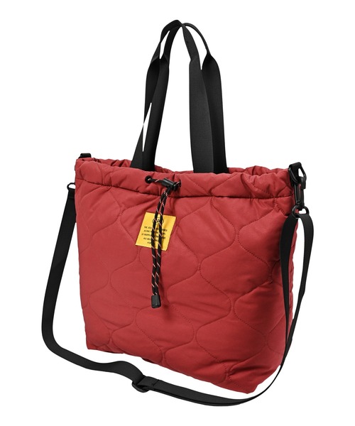 KiU(キウ)の「パデッドドロストトートバッグ(12L)(トートバッグ・レディース・テラコッタ/ブラック/カーキ/アイボリー・FREE)」の6枚目の写真