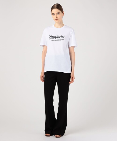 Les petits basics（ルベーシック）の「Les Petits Basics Regular Tシャツ（Tシャツ/カットソー・レディース・ホワイト系その他・S）」の2枚目の写真