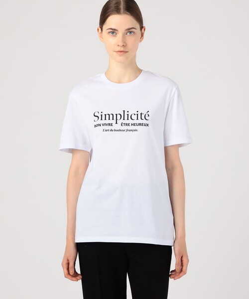 Les petits basics（ルベーシック）の「Les Petits Basics Regular Tシャツ（Tシャツ/カットソー・レディース・ホワイト系その他・S）」の3枚目の写真