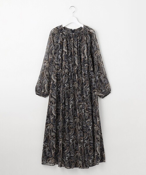【自由区】ペイズリープリントワンピース M☆新品未使用タグ付き☆ 自由区（ジユウク） ワンピース ペイズリープリント ワンピース