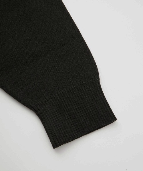 X-girl(エックスガール)の「XG MONOGRAM LOGO JACQUARD KNIT TOP(ニット/セーター・レディース・ホワイト/ブラック/オリーブ・ONE SIZE)」の6枚目の写真