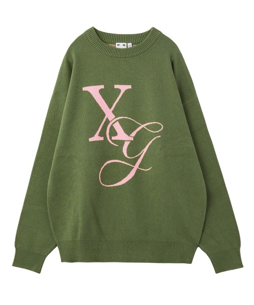最終値下げ！【完売品！】Logo Jacquard Knit Top XG MONOGRAM LOGO JACQUARD KNIT TOP（ニット/セーター）｜X