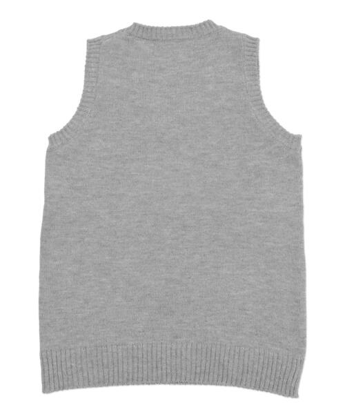 WEGO（ウィゴー）の「WEGO/ベーシックニットベスト（ベスト・レディース・杢グレー/オフホワイト/ワイン/ブラック/ベージュ/ネイビー・X-LARGE/MEDIUM/LARGE）」の18枚目の写真