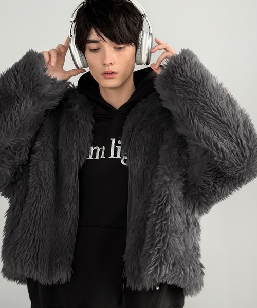 Y2K OPIUM 短丈 ブラック ファー ジャケット 裏原 平成ギャル goa Opium 平成 ファージャケット 短丈 Y2K OPIUM 短丈 ブラック ファー