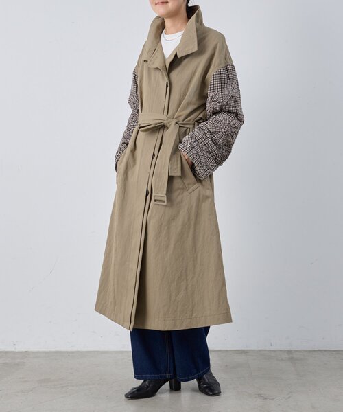 BEARDSLEY（ビアズリー）の「《15 quinze》袖立体刺繍コート（その他アウター・レディース・ブラウン・FREE）」の3枚目の写真