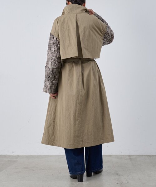 BEARDSLEY（ビアズリー）の「《15 quinze》袖立体刺繍コート（その他アウター・レディース・ブラウン・FREE）」の4枚目の写真