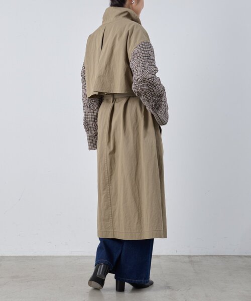 BEARDSLEY（ビアズリー）の「《15 quinze》袖立体刺繍コート（その他アウター・レディース・ブラウン・FREE）」の5枚目の写真