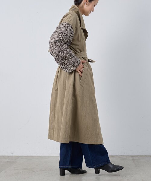 BEARDSLEY（ビアズリー）の「《15 quinze》袖立体刺繍コート（その他アウター・レディース・ブラウン・FREE）」の6枚目の写真