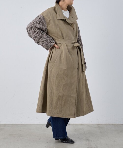 BEARDSLEY（ビアズリー）の「《15 quinze》袖立体刺繍コート（その他アウター・レディース・ブラウン・FREE）」の7枚目の写真