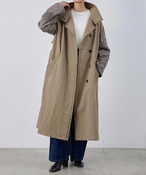 BEARDSLEY（ビアズリー）の「《15 quinze》袖立体刺繍コート（その他アウター・レディース・ブラウン・FREE）」の11枚目の写真