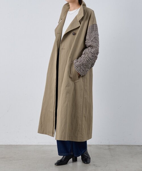 BEARDSLEY（ビアズリー）の「《15 quinze》袖立体刺繍コート（その他アウター・レディース・ブラウン・FREE）」の12枚目の写真