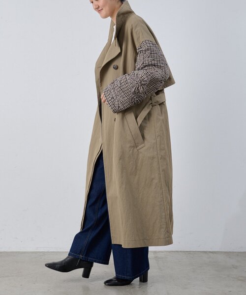 BEARDSLEY（ビアズリー）の「《15 quinze》袖立体刺繍コート（その他アウター・レディース・ブラウン・FREE）」の13枚目の写真